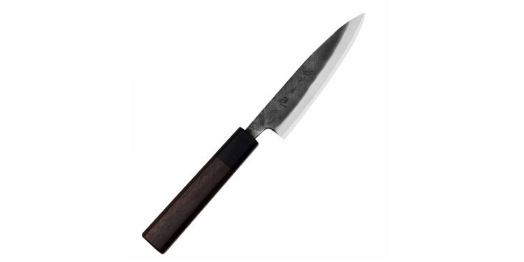 Hideo Kitaoka Shirogami Black Oktagon Nóż Kaisaki 12cm
