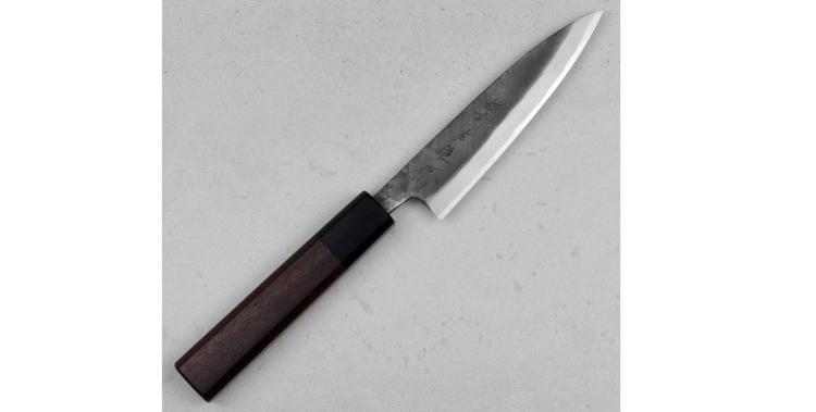Hideo Kitaoka Shirogami Black Oktagon Nóż Kaisaki 12cm