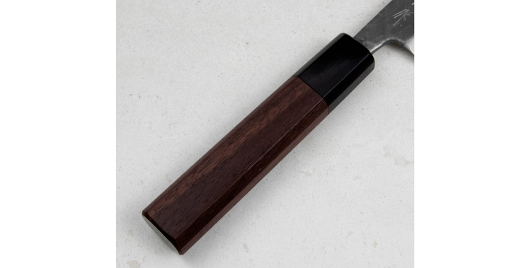 Hideo Kitaoka Shirogami Black Oktagon Nóż Kaisaki 12cm