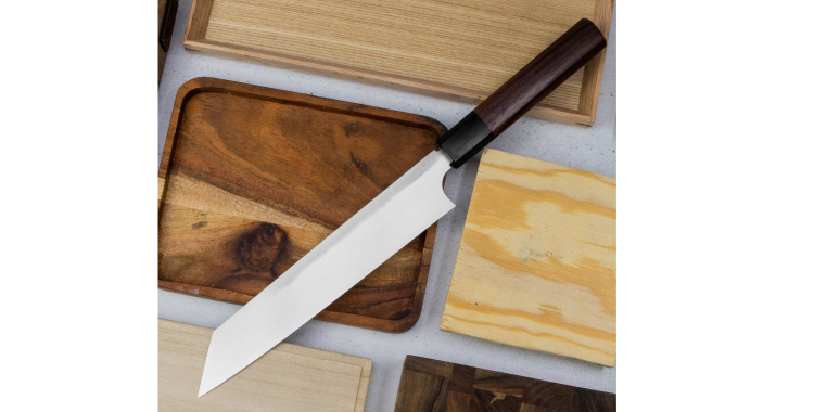 Hideo Kitaoka Shirogami Black Oktagon Nóż Kiritsuke 21cm