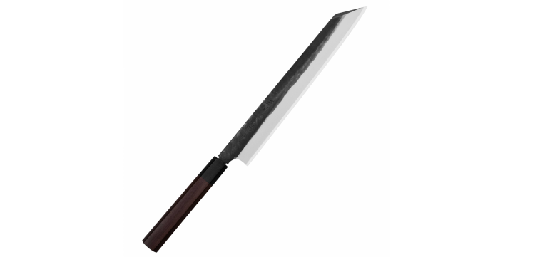 Hideo Kitaoka Shirogami Black Oktagon Nóż Kiritsuke 27cm