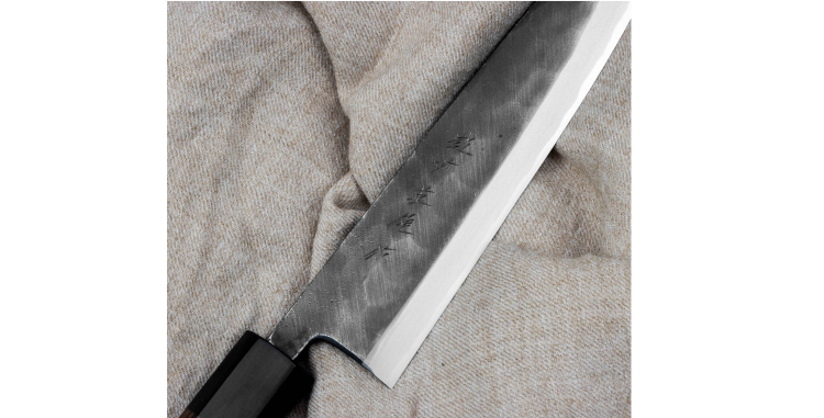 Hideo Kitaoka Shirogami Black Oktagon Nóż Miroshi Deba 21cm
