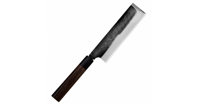 Hideo Kitaoka Shirogami Black Oktagon Nóż Usuba 18 cm