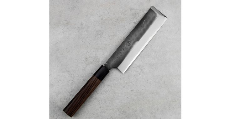 Hideo Kitaoka Shirogami Black Oktagon Nóż Usuba 18 cm