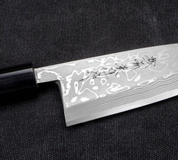 Hideo Kitaoka Shirogami Satin Nóż Deba 16,5cm