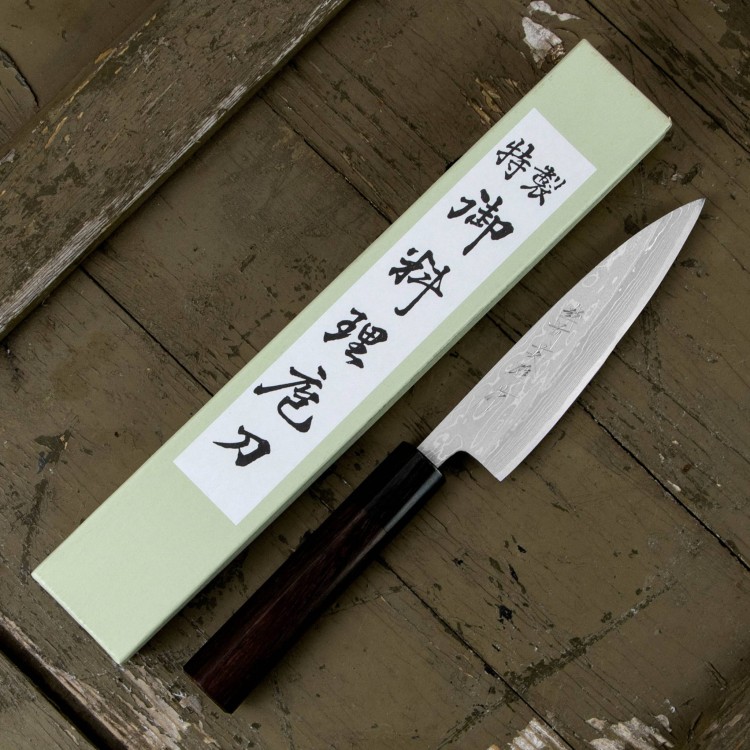 Hideo Kitaoka Shirogami Satin Nóż Kaisaki 12 cm