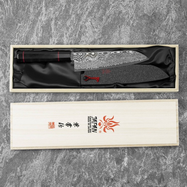 Kanetsune Namishibuki SG-2 Nóż Santoku 18 cm + Saya