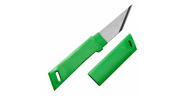 Kanetsune 420J2 Nóż Kiridashi 4cm Zielony