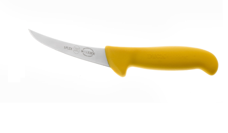 Dick Ergogrip nóż trybownik wygięty półelastyczny 10cm żółty 8298210
