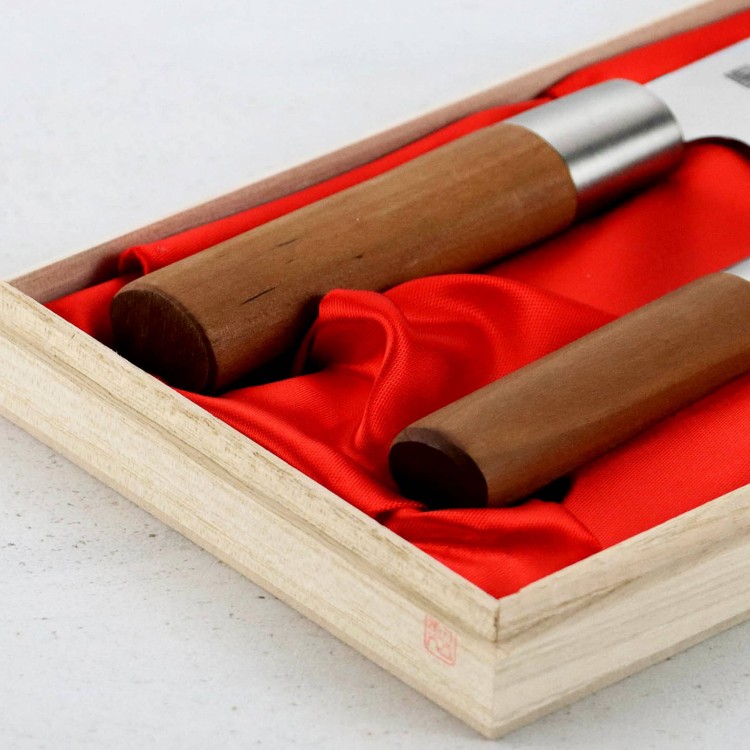 Satake Masamune Zestaw Nóż Santoku + uniwersalny HG8781W