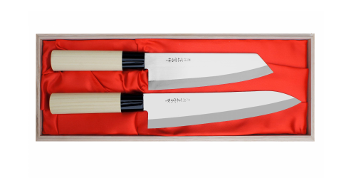 Satake Megumi Zestaw Nóż Bunka + Szefa HG8167W