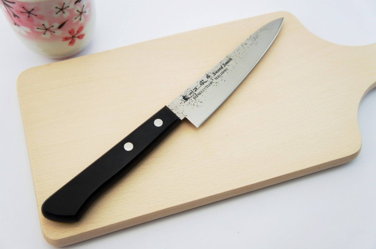 Satake Nashiji Black Pakka Nóż uniwersalny 12cm 801-751