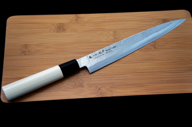 Satake Nashiji Natural Zestaw 2 noży Santoku+Sashimi HG8141W