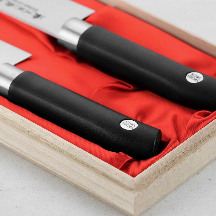 Satake Sword Smith Zestaw Nóż Szefa + Santoku HG8325W