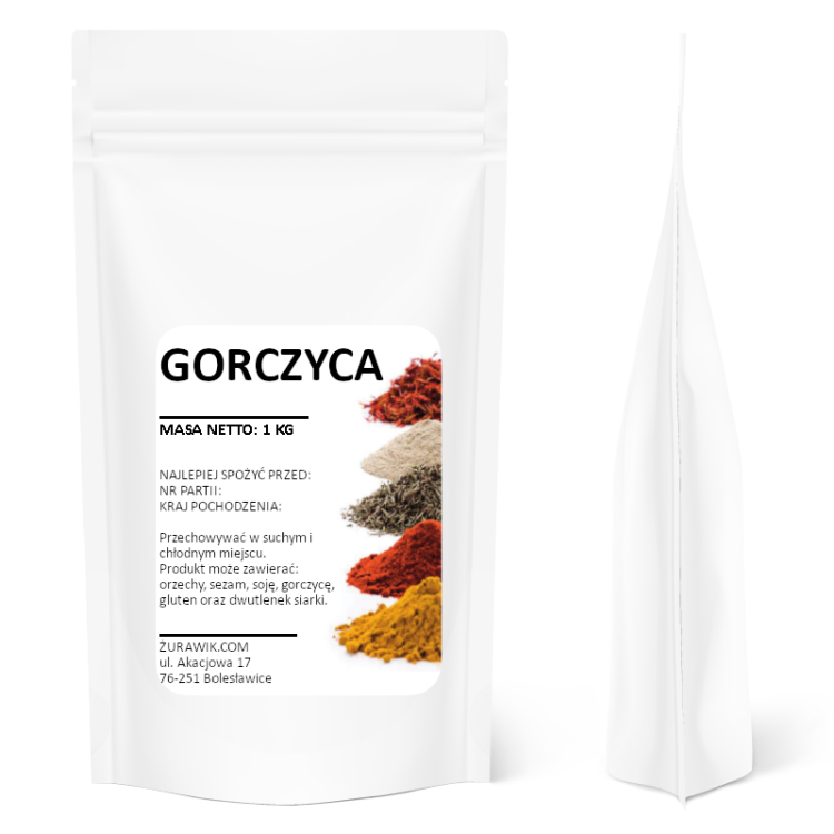 Gorczyca biała ziarno 1 kg