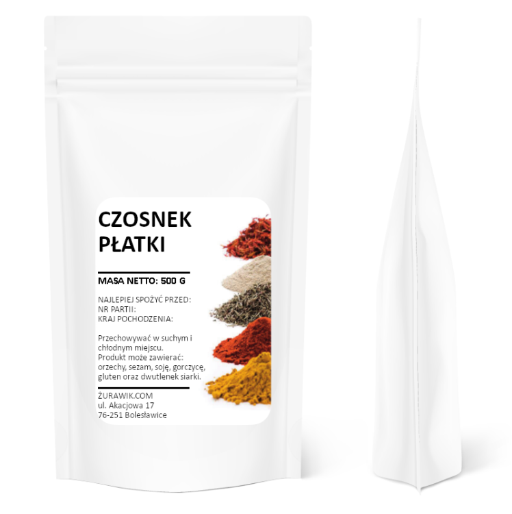 Czosnek suszony płatki 500 g