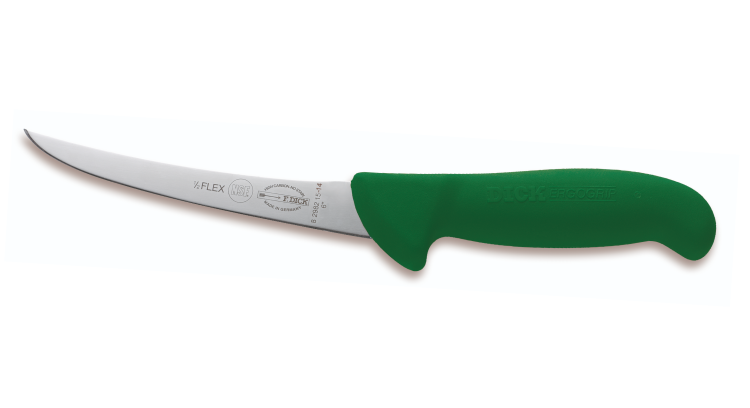 Dick Ergogrip nóż trybownik wygięty półelastyczny 15 cm zielony 8298215