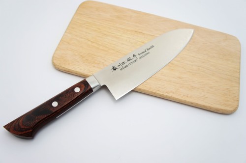 Satake Unique Mahogany VG-10 Nóż Santoku 17cm 801-133