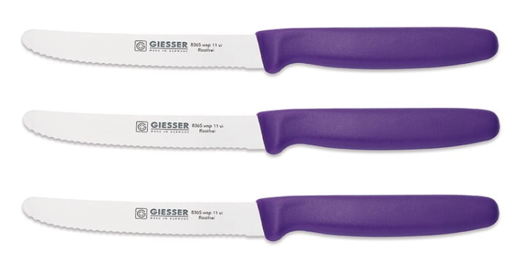 Giesser zestaw 3 noży 8365 fioletowy