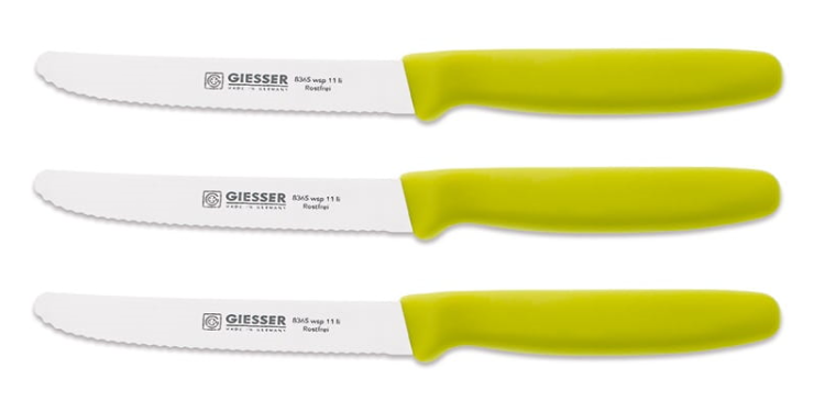 Giesser zestaw 3 noży 8365 limon 11cm