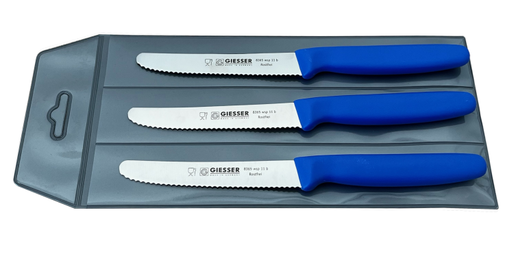 Giesser zestaw 3 noży 8365 granatowy 11cm