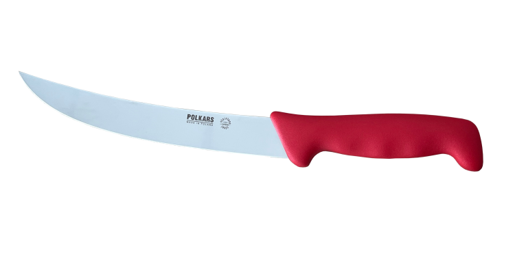 Polkars nóż masarski nr 23 czerwony (21 cm)