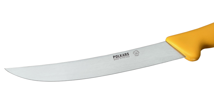 Polkars nóż masarski nr 23 żółty (21 cm)