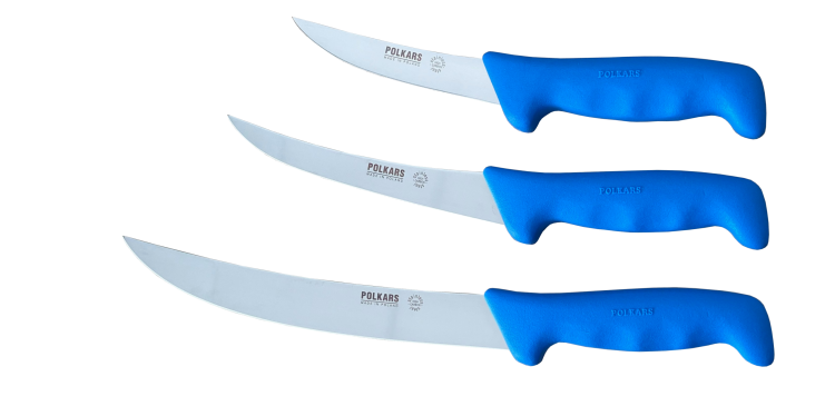 Polkars zestaw 3 noży (modele 2,23,61) niebieski