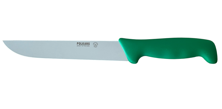 Polkars nóż masarski nr 05 zielony (17,5cm)