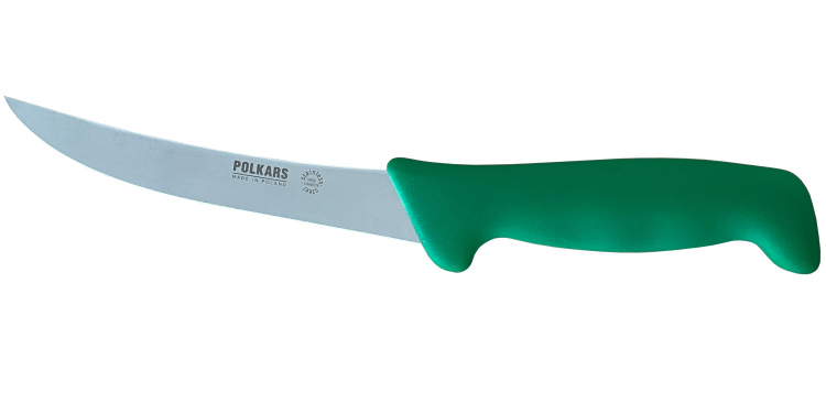 Polkars nóż masarski nr 16 zielony (15 cm)
