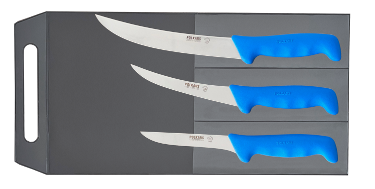 Polkars zestaw 3 noży niebieski (modele 01, 02, 23)
