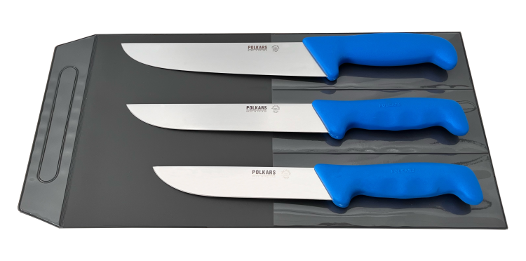 Polkars zestaw 3 noży (modele 04, 05, 33) niebieski