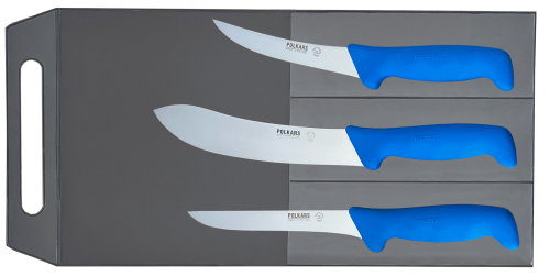 Polkars zestaw 3 noży (modele 13, 07, 17) niebieski