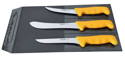 Polkars zestaw 3 noży (modele 13, 15, 17) żółty