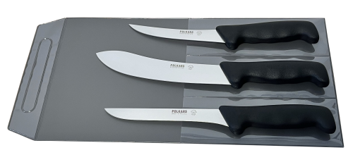 Polkars zestaw 3 noży (modele 13, 07, 17) czarny