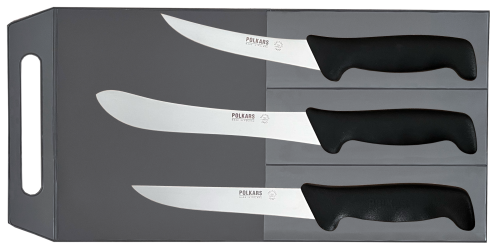 Polkars zestaw 3 noży (modele 14, 15, 17) czarny