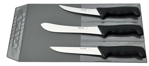Polkars zestaw 3 noży (modele 14, 15, 17) czarny