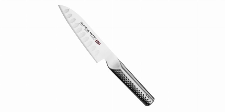 Global Ukon Nóż Santoku żłobiony 14 cm