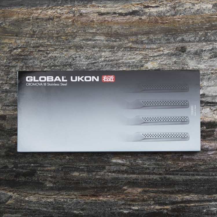 Global Ukon Zestaw 4 noży do steków 13 cm