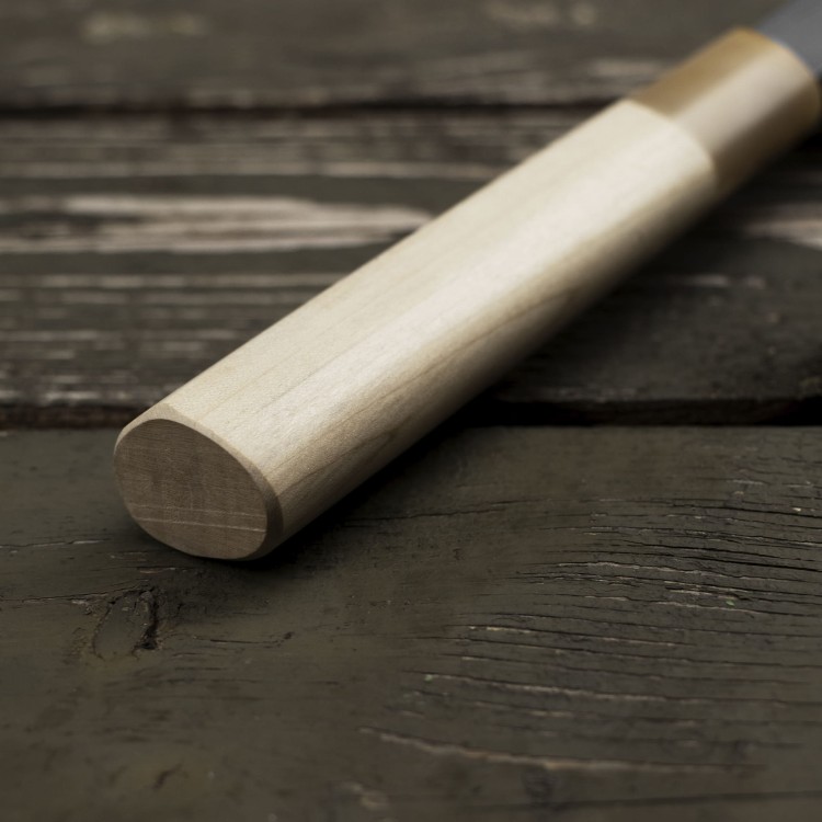 Hideo Kitaoka Aogami#2 Satin Damascus Nóż Yanagiba 27 cm CN-3309