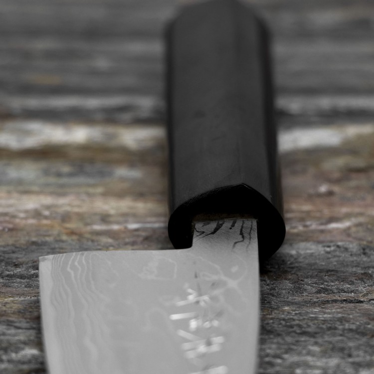 Hideo Kitaoka Nóż kuchenny Shirogami Satin Deba 12 cm CN-2201