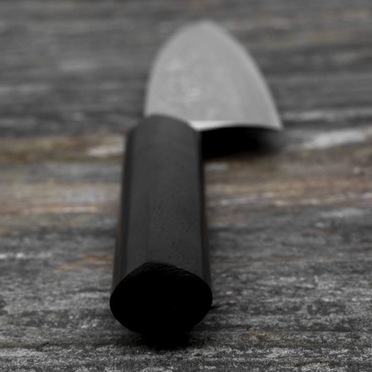 Hideo Kitaoka Nóż kuchenny Shirogami Satin Deba 12 cm CN-2201