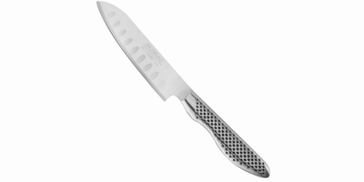 Nóż Mini Santoku 11 cm żłobiony | Global GS-57