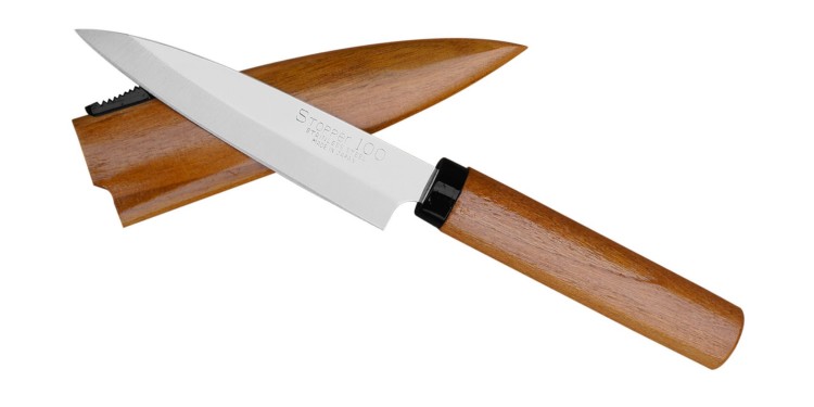 Satake 420J2 Nożyk do owoców w drewnianej pochwie