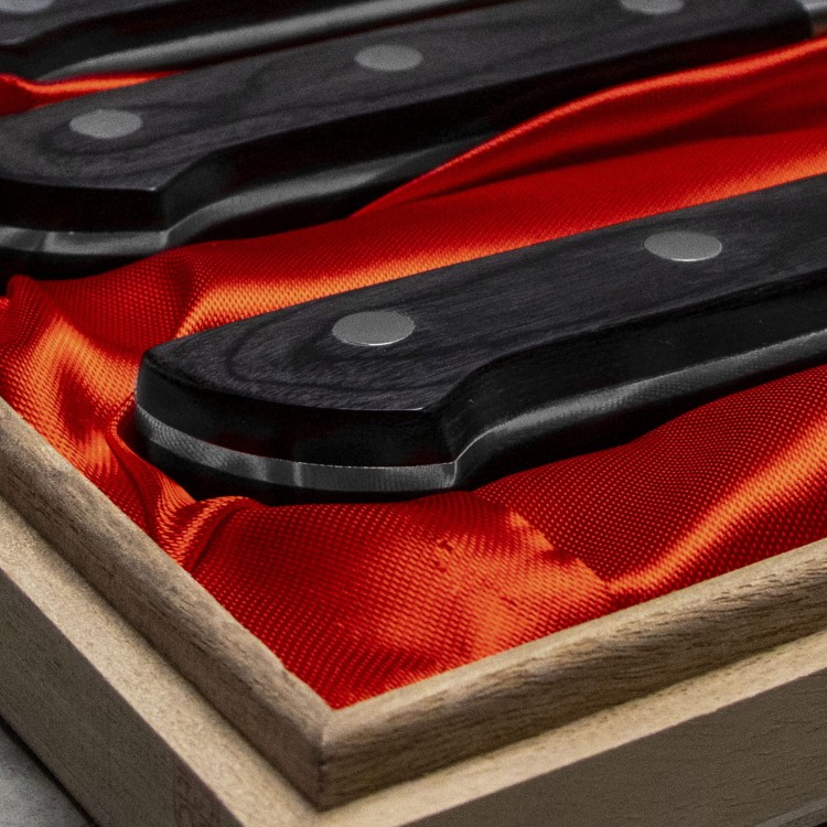 Satake Cutlery Mfg Daichi Zestaw 3 noży w drewnianym pudełku HG8556W