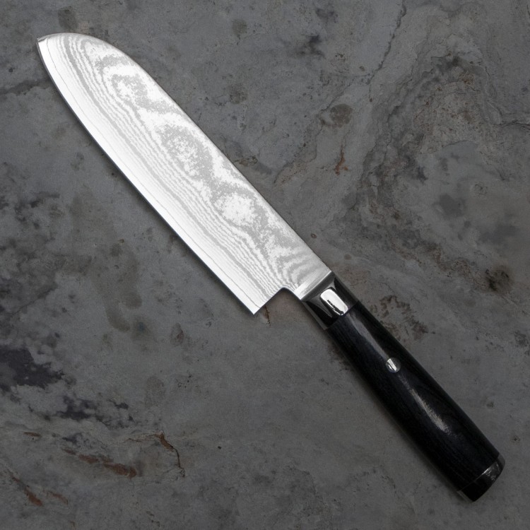 Satake Cutlery Mfg Damascus Nóż Santoku 17 cm 805-643