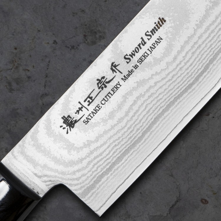 Satake Cutlery Mfg Damascus Nóż Santoku 17 cm 805-643