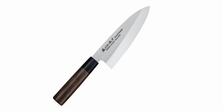 Satake Cutlery Mfg Kenta Walnut Nóż Deba 16 cm