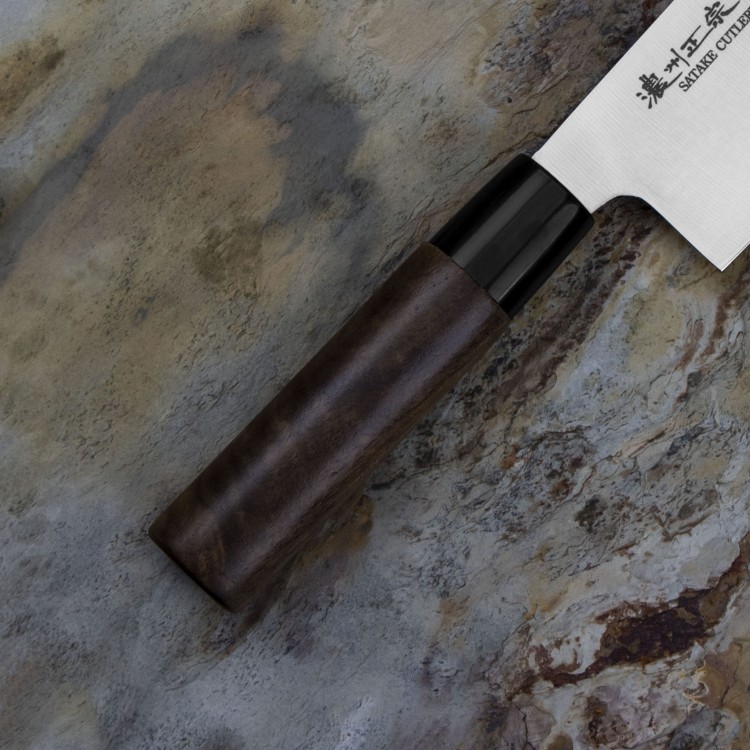 Satake Cutlery Mfg Kenta Walnut Nóż Nakiri 16 cm