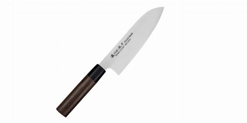 Satake Cutlery Mfg Kenta Walnut Nóż Santoku 17 cm